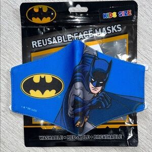 Adjustable Kids Batman Blue Face Mask